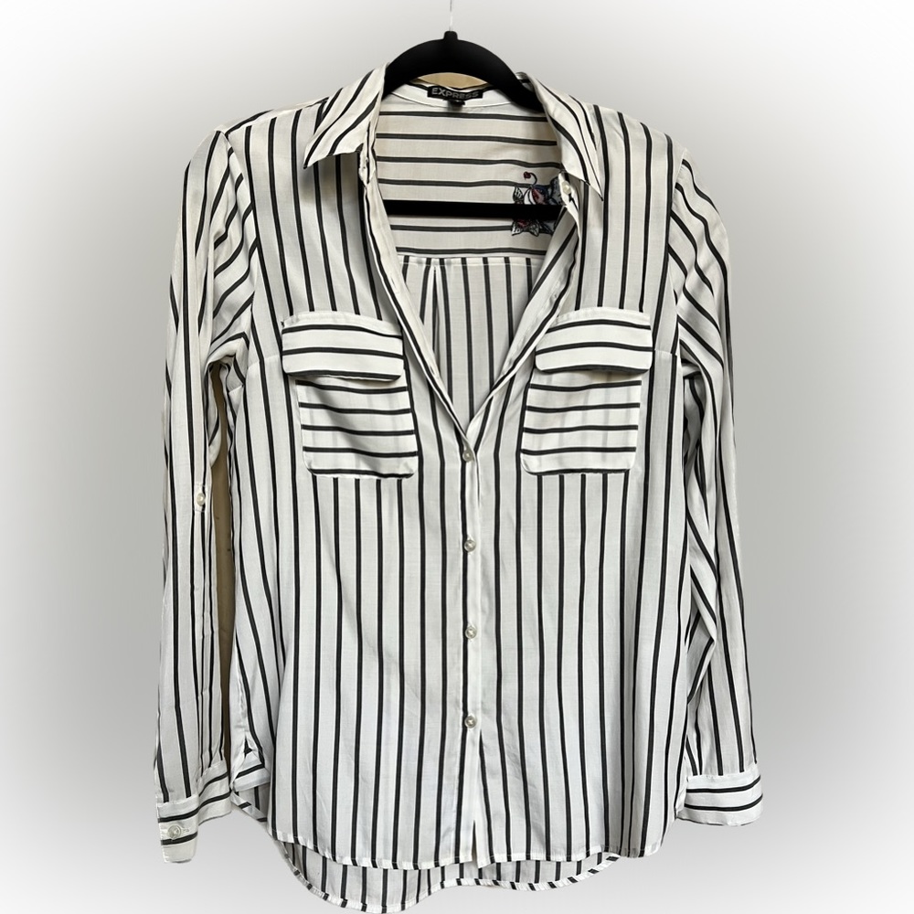 Express Portofino Blouse - Striped Top